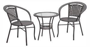 Zahradn� ratanov� set 1+2, hn�d�, LASAN