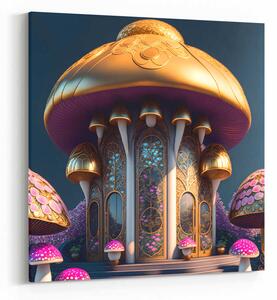 Obraz domek ve tvaru houby