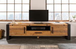 Moebel Living Masivní borovicový TV stolek Hogan 200 x 45 cm
