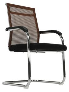 Zasedací židle, hnědá / černá, ESIN