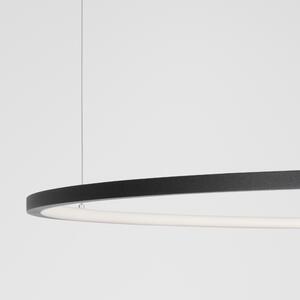 Černé kovové závěsné LED světlo Nova Luce Tarquin 100 cm