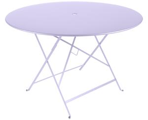 Fialový kovový skládací stůl Fermob Bistro Ø 117 cm