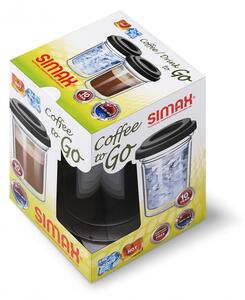 Simax Sklenice dvoustěnná COFFEE TO GO 300 ml