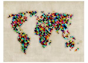 Fototapeta - World Map - a kaleidoscope of colors