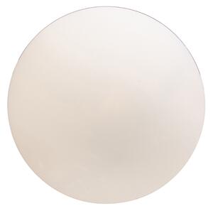 Chytré skandinávské závěsné svítidlo stříbrné s opálovým sklem 50 cm vč. WiFi A60 - Ball 50