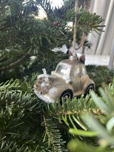 Bloomingville, Vánoční dekorace auto Rob Ornament | stříbrná
