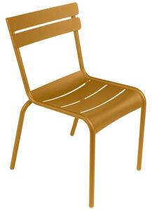 Hnědá kovová zahradní židle Fermob Luxembourg