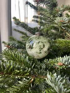 Bloomingville, Sada vánočních ozdob - skleněné koule Loba Ornament | červená, zelená