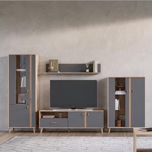 Obývací sestava PORTO 1 - dub artisan/antracit