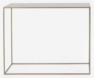 Nordic Design Zlatý kovový toaletní stolek Moreno 100 x 35 cm