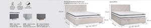 Hauss Moderní postel Nastri (mnoho velikostních variant) Odstín postele: Potah skupiny III, Úložný prostor: ZÁKLADNÍ kostra bez úložného prostoru, Rozměr matrace: 90 x 200 cm