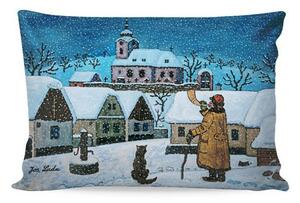 Povlak na polštářek JOSEF LADA Ponocný se psem 33 x 50 cm