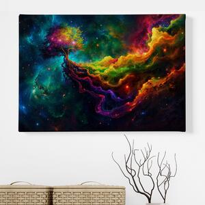 Obraz na plátně - Strom života Kosmické vlnění Arteus FeelHappy.cz Velikost obrazu: 210 x 140 cm