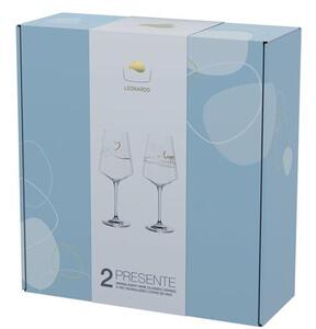 Leonardo PRESENTE HAPPY sklenice na víno 560 ml, 2 ks