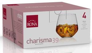 Rona Sklenice na whisky CHARISMA 390 ml, 4 ks