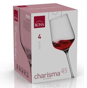 Rona Sklenice na víno CHARISMA 450 ml, 4 ks