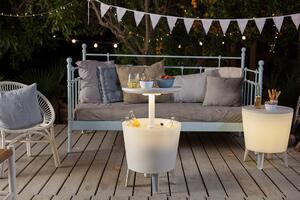 Zahradní stolek COOL BAR bílý Exteriér | Zahradní stolky