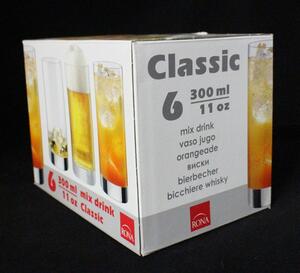 Rona Sklenice CLASSIC long drink 300 ml, 6 ks