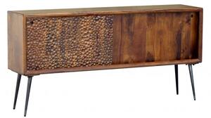 Designová komoda z masivu Chingo dřevo palisandr