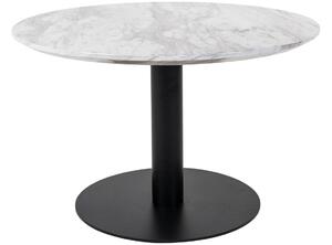Nordic Living Černý kulatý konferenční stolek Ascona 70 cm