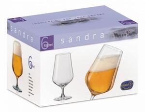 Crystalex Sklenice na pivo SANDRA 380 ml, 6 ks