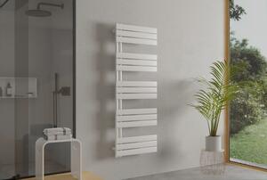 Designový koupelnový radiátorový ohřívač ručníků D16W v bílé barvě - volitelná velikost