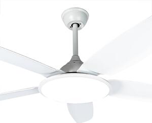 Stropní ventilátor Lucande LED Divian, bílý, DC, tichý, CCT