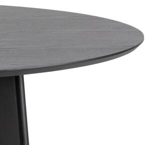 Scandi Černý dřevěný jídelní stůl Diaz 140 cm