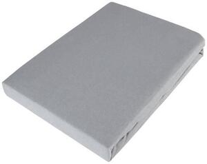 ELASTICKÉ PROSTĚRADLO, žerzej, antracitová, 100/200 cm Esposa - Prostěradla