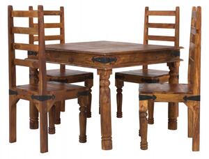 Jídelní stůl Artus 100x100 (Stůl z masivu - Palisandr)