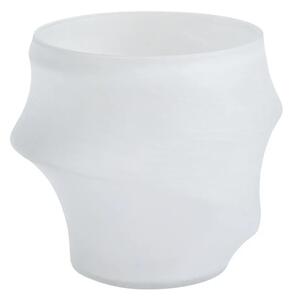 Kave Home Bílá skleněná váza Neluo 32 cm