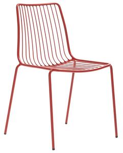 Pedrali Červená kovová zahradní židle Nolita 3651