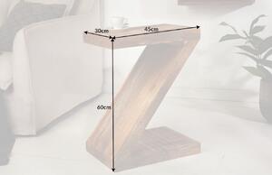 Moebel Living Masivní mangový odkládací stolek Zeta 45 x 30 cm
