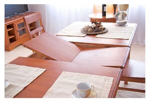 Rozkládací jídelní stůl medový Gotland 180/220x90