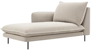 -25 % Dny MOMENTI– Cosmopolitan Design Světle béžová čalouněná lenoška Vienna 170 cm, levá