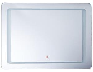 LED koupelnové zrcadlo WASSY 80 cm 60 cm Stříbrná