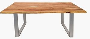 Jídelní sestava 160x85 cm stůl a dvě lavice Andrea šedé nohy