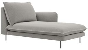 -25 % Dny MOMENTI– Cosmopolitan Design Světle šedá čalouněná lenoška Vienna 170 cm, pravá