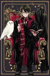 Umělecký tisk Harry Potter - Anime style, (26.7 x 40 cm)