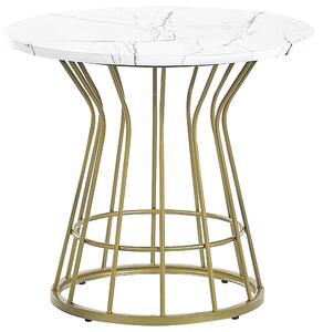 Konferenční stolek s mramorovým efektem zlatý CONCAN