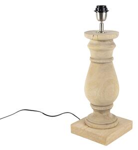 Rustikální stolní lampa bez stínidla z přírodního dřeva - Catnip