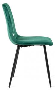 Židle GOLICK sametová zelená ALL 822136