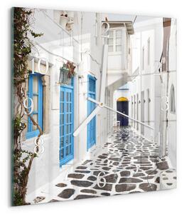 Skleněné hodiny Santorini zskb-30x30-00084740