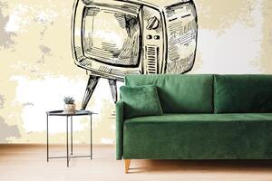 Samolepící tapeta retro televize