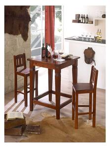 Masivní hnědá barová židle Jodpur