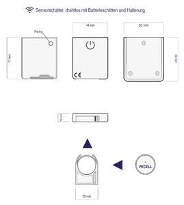 LED světelný pásek pro koupelnové nábytkové sestavy - teplá bílá - 50 cm