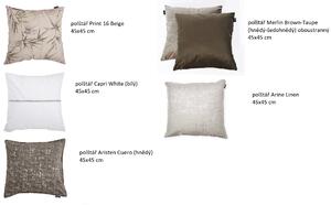 Textil Antilo Povlak na polštář Capri White, bílý, 45x45 cm Rozměr: 45x45 cm