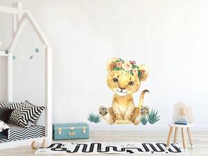 Nálepka na zeď roztomilé lvíče