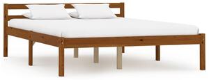 Rám postele 4 zásuvky medově hnědý masivní borovice 140x200 cm