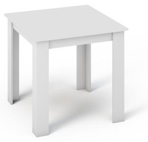 KONGI jídelní stůl 80 cm, bílá
